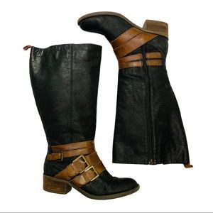 Lane Bryant Wide Calf Leather Riding Boots 9W Women’s 1.75” Heel Fall Wardrobe